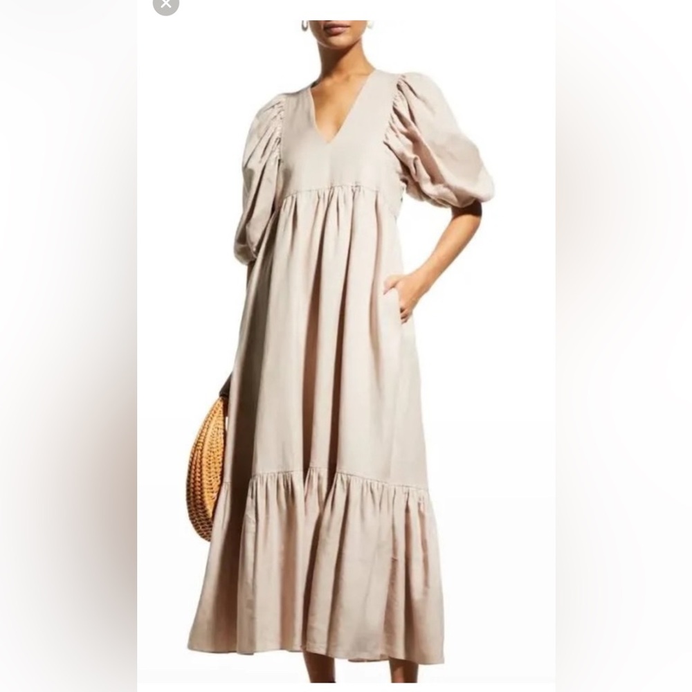 Hunter Bell Palmer Linen Dress